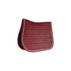 Tapis de selle velvet jumping bordeau