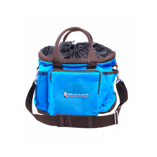 Sac de pansage bleu azur marron